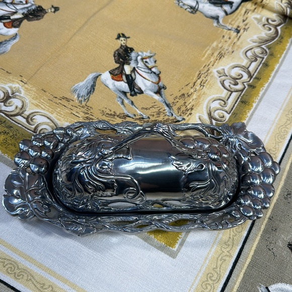 Authur Court Silver Butter Dish Circa 2001 Vintage - Picture 8 of 8